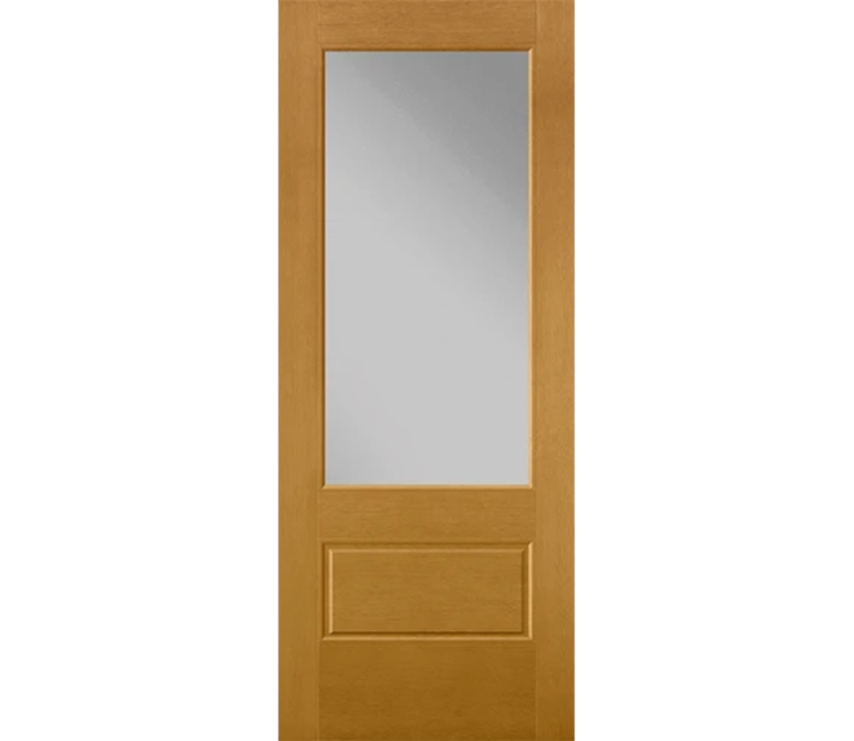 Norwalk 3 Quaters Light Fiberglass Entry Door