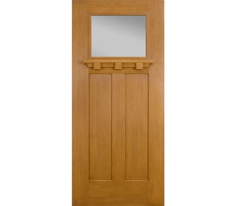 Norwalk Craftsman Light Fiberglass Entry Door