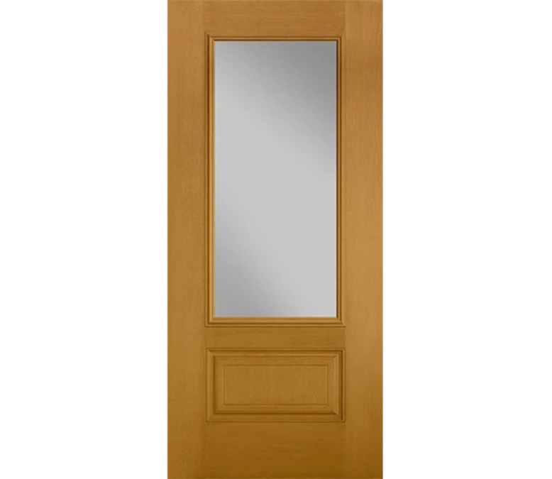 Norwalk Three Quaters light Fiberglass Entry Door